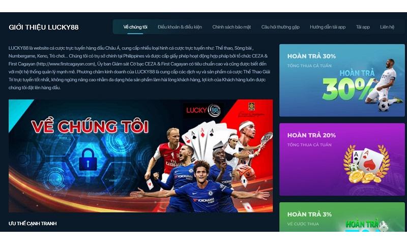 Giới thiệu về sân chơi cá cược Lucky88.