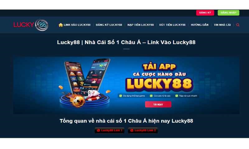 Tải app Lucky88 mang lại nhiều lợi ích cho cược thủ